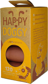 | Happydoggy Certified Compostable Brown Bag for Pet Feces 120 Pack