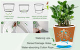 Self Watering Planters, 5/5.5/6/6.5/7 Inch Self Watering Plant Pots for Indoor and Outdoor Plants, 5 Pack