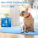 Portable Dog Cooling Mat & Summer Sleeping Pad Easy Clean Dog Bed - Waterproof, Machine Washable, Non Slip, Chew Proof, Reusable Pet Pee Pad for Dog, Cat and Rabbit. (18"X 24") S, Blue