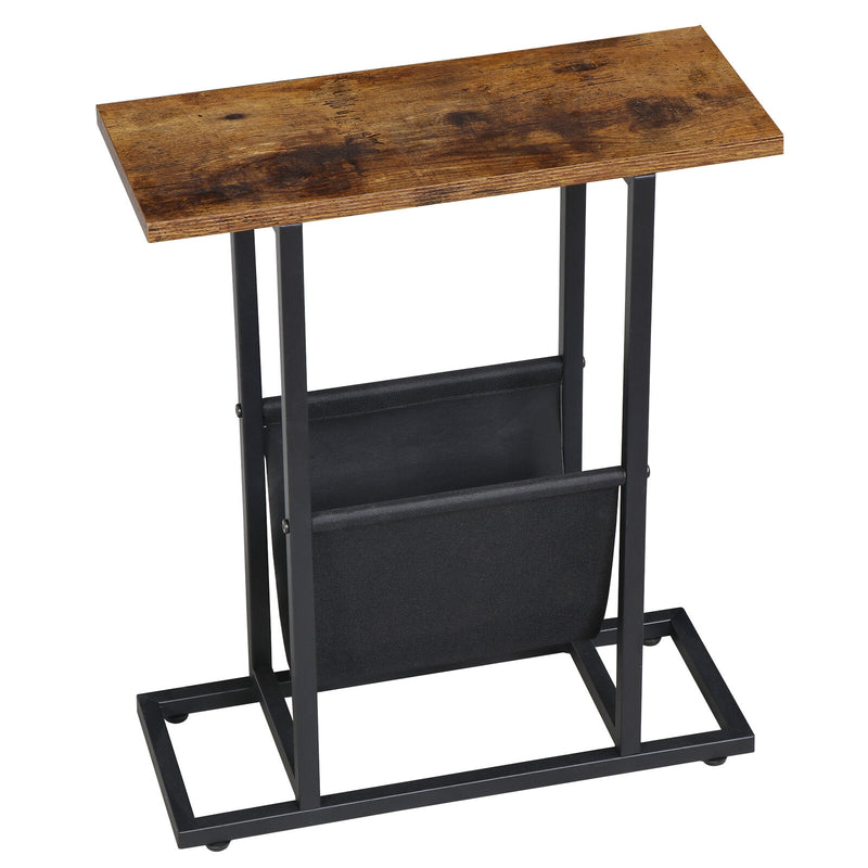 Small Side Table for Small Spaces Narrow End Table Bedside Table Living Room