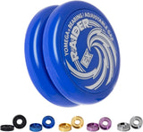 Raider Ex - Professional Responsive Ball Bearing Yoyo, Great for Advanced String Tricks and Looping Play + 5 Spacers + Extra 2 Strings (Blue)