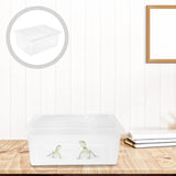 Reptile Breeding Box Plastic Spider Enclosure : Reptile Feeding Box Spider Terrarium - Transparent Hatching Container Reptile Box for Lizard Gecko, 25.8X15.1X11Cm