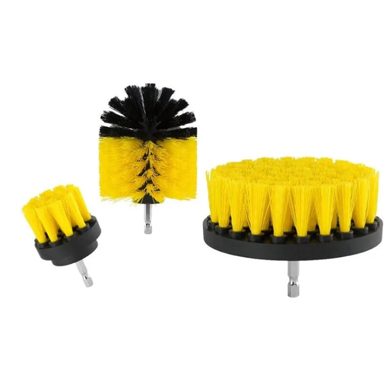 Electric Drill Brush Kit Plastic Round Cleaning