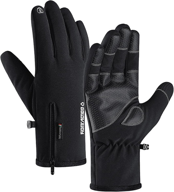 Mens Winter Gloves -30℉Windproof Waterproof Touch Screen Gloves for Outdoor Work