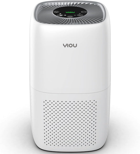 True HEPA Filter Air Purifiers for Home Bedroom up to 547 Ft²,Smart Air Purifier with Auto Mode,24Db Quite Filtration System Cleaner Odor Eliminators for Dust,Pets,Smoke,Smokers,Bright White