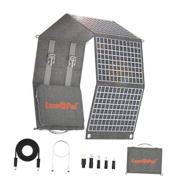 Foldable Solar Panel, 60W Portable Solar Panels Folding Solar Charger With