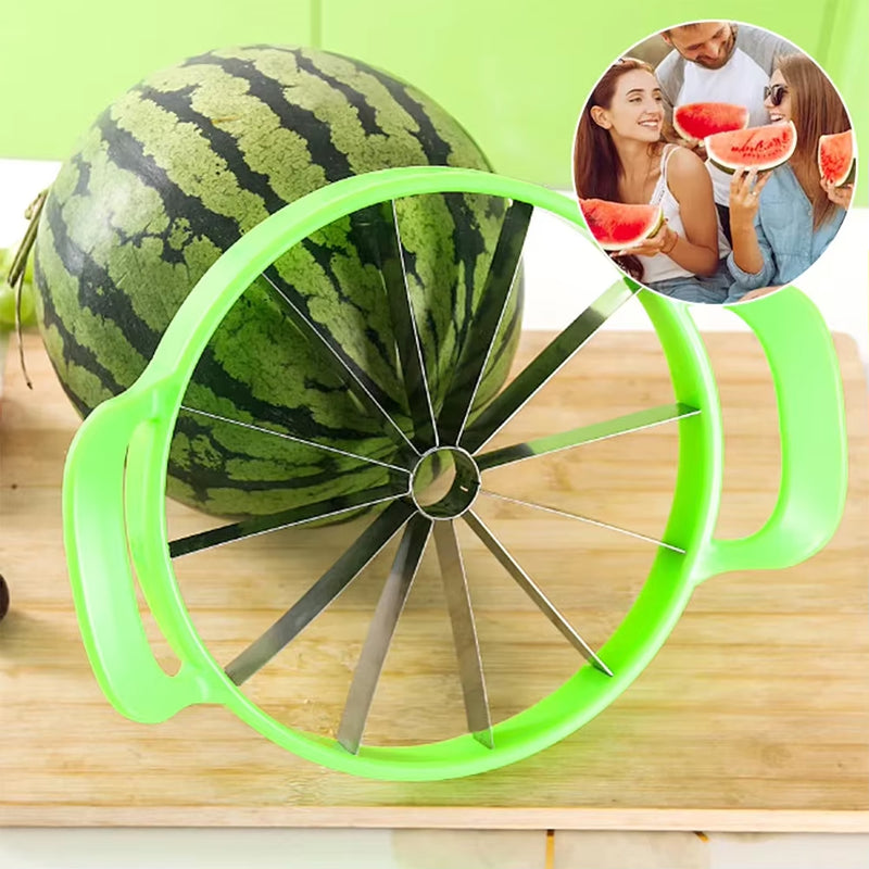 Manual Watermelon Slicers Cutter Stainless Steel Creative Labor-Saving Fruit Slicing Tool Large Fruit Dividers Kitchen Gadgets