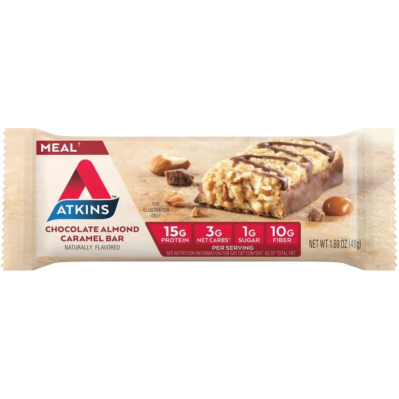 Protein-Rich Meal Bar, Chocolate Almond Caramel, Keto Friendly, 5 Ct