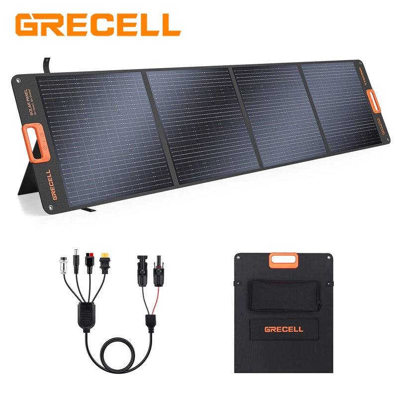 Portable Solar Panels for Power Station, 200  200W Portable Solar Panel for Power Station, Foldable Solar Charger, IP65 Waterproof Solar Panel Kit DC XT60 Anderson Aviation Output