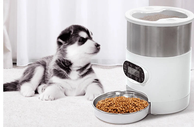 Smartpaws Remote-Controlled Pet Feeder: Automatic Food Dispenser with App Control and Voice Recording