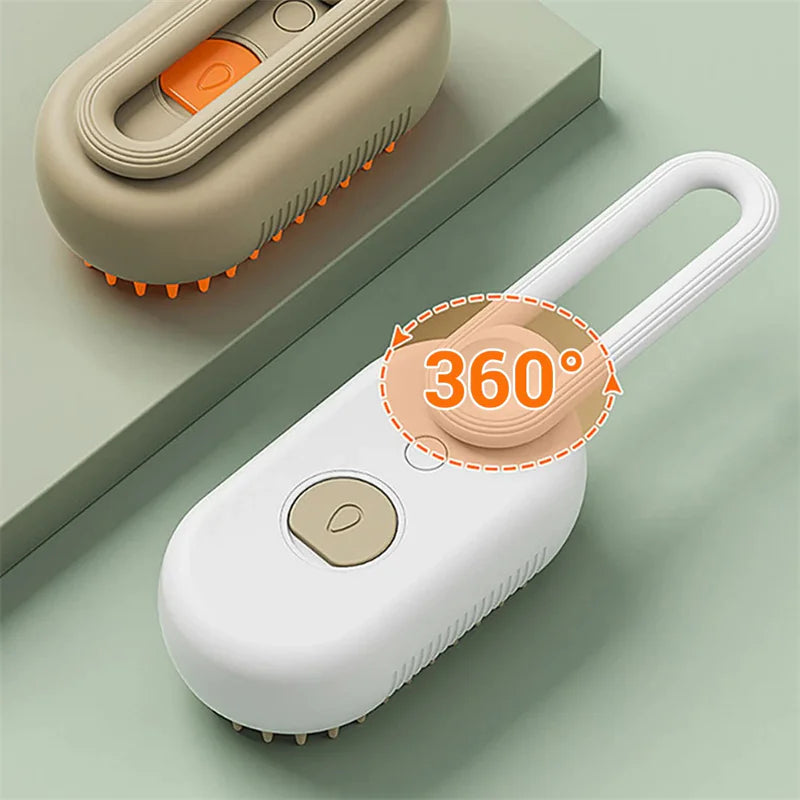 Steam Cleaning/Massaging Brush for Pets