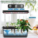 Hydroponics Growing System，2022  6 Pods Indoor Herb Garden with Grow Light 21 Inches (Black)