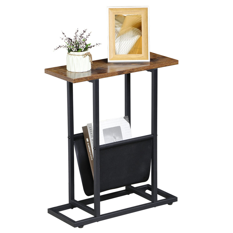 Small Side Table for Small Spaces Narrow End Table Bedside Table Living Room