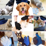 Pet Hair Remover Gloves Cat Dog Massage Bathing Cleaning Grooming Supplies Silicone Hair Sticking Removal Brush