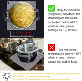 Induction Cooktops Mat for Magnetic Stove Cook Top, Silicone Non Slip Pads Cook Tops Scratch Protector for Cooktop (9.8", 2 PACK)