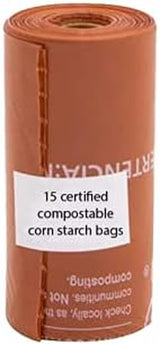 | Happydoggy Certified Compostable Brown Bag for Pet Feces 120 Pack