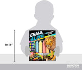 By , Augmented Reality Chalk Art, Watch a Lion, Tiger & Dolphin Come Alive, Includes 6 Interactive Chalks, 3 Reusable Stencils