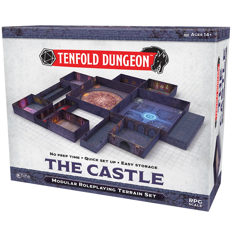 Tenfold Dungeon: the Castle - Modular Roleplaying Terrain Set & 5E RPG Adventure, Gale Force 9