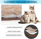 Dog Self Cooling Mat Pet Washable Pads Breathable Pet Blanket Hot Weather Sleeping Kennel Mat,Ice Silk Sleep Mat Pad Non-Toxic Breathable Sleep Bed for Large Dogs Cats No Water