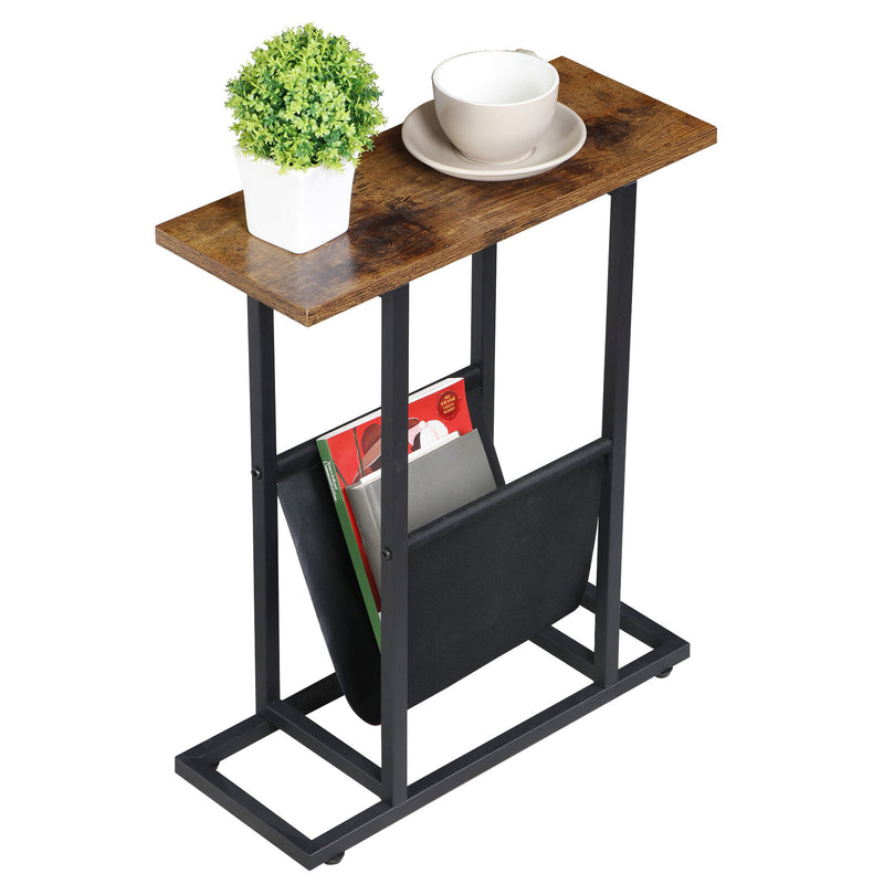 Small Side Table for Small Spaces Narrow End Table Bedside Table Living Room