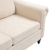 57 in Small Sofa Loveseat Upholstered Couch for Small Spaces 2 Seat Couches