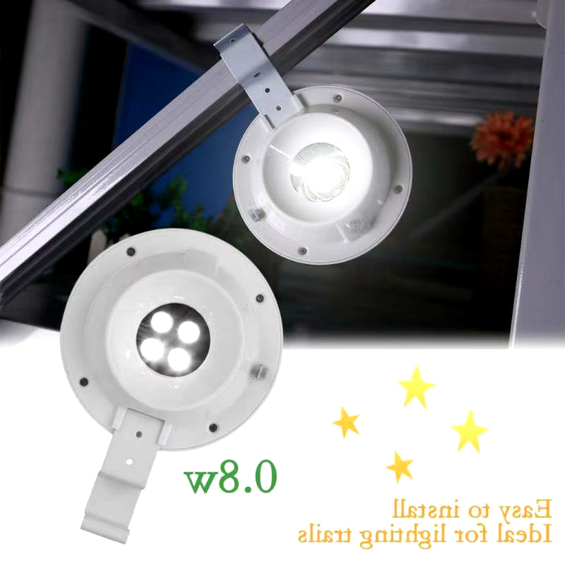 4 LED Solar Powered Gutter Light Energy Saving Waterproof Pathway Solar Lamps Sunlight Powered Outdoor Garden Lighting Light