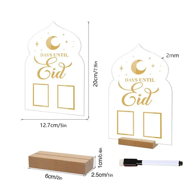 Reusable Acrylic Ramadan Calendar