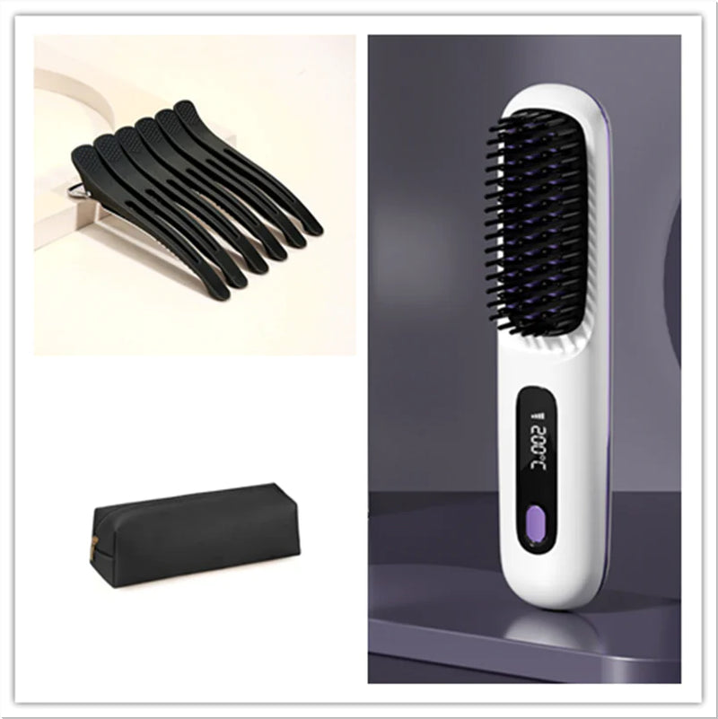 PortaStyle 2-in-1 Hair Comb: Style Anywhere