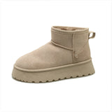 Winter-Ready Fleece-Lined Suede Cotton Shoes – Cozy All-Match Style