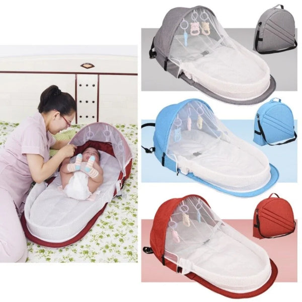 F-B Portable Baby Bed with Sunshade & Mosquito Net