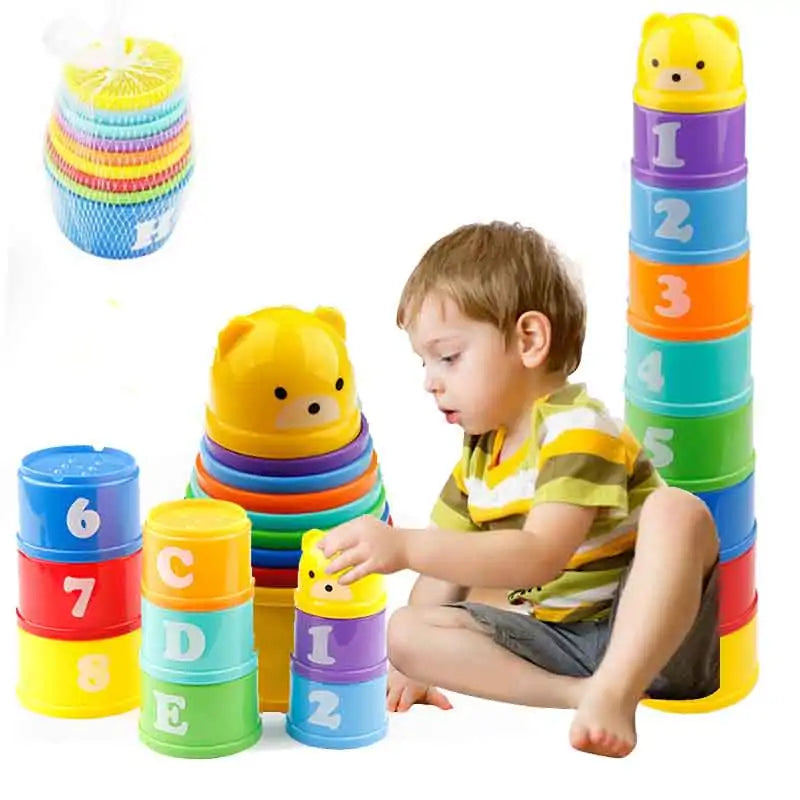 Figures Letters Stack Cup Tower