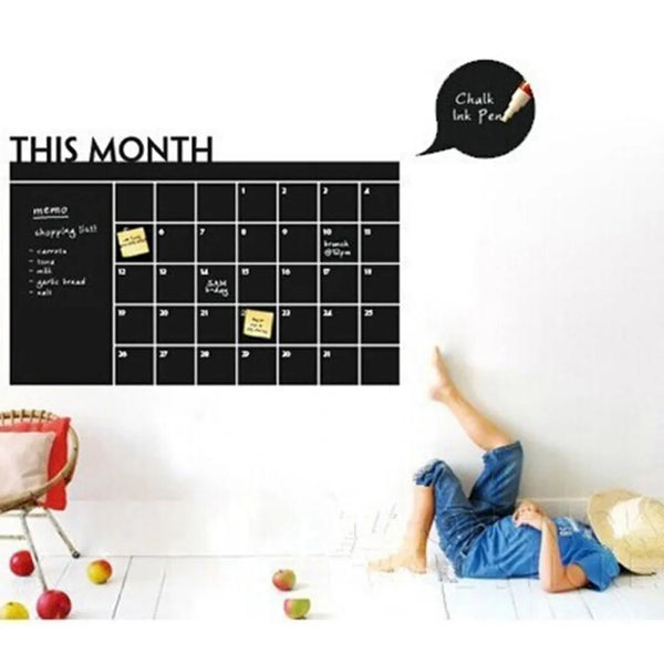 Chalkboard Wall Calendar Sticker