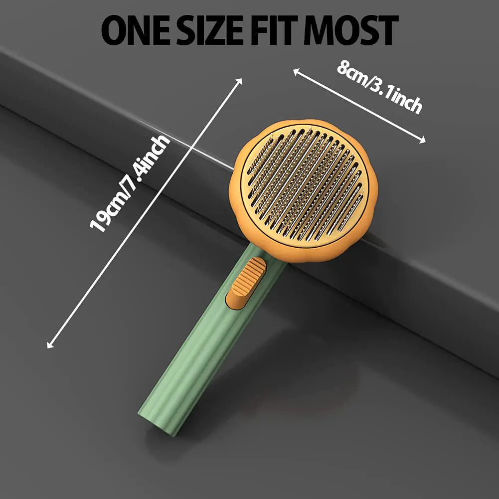 Self-Cleaning Pet Grooming Brush Combo