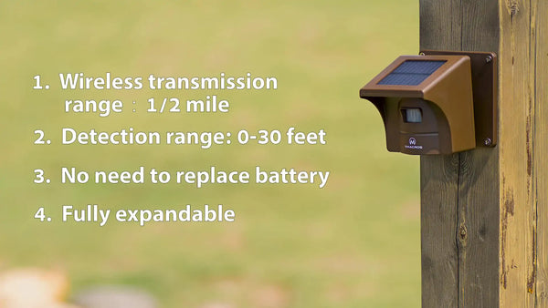 Long Range Solar Driveway Sensor