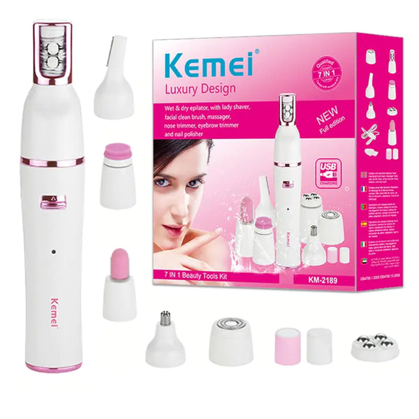 iBelieve 7in1 Women Epilator Electric Facial Hair Remover