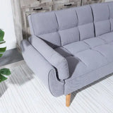 2064 Corduroy Sofa  Sofa Bed-Smoke Gray