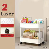 Multi-Layer Rolling Storage Cart